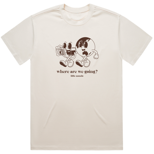 Cream 'Where are we going?' Heavy Weight Shirt
