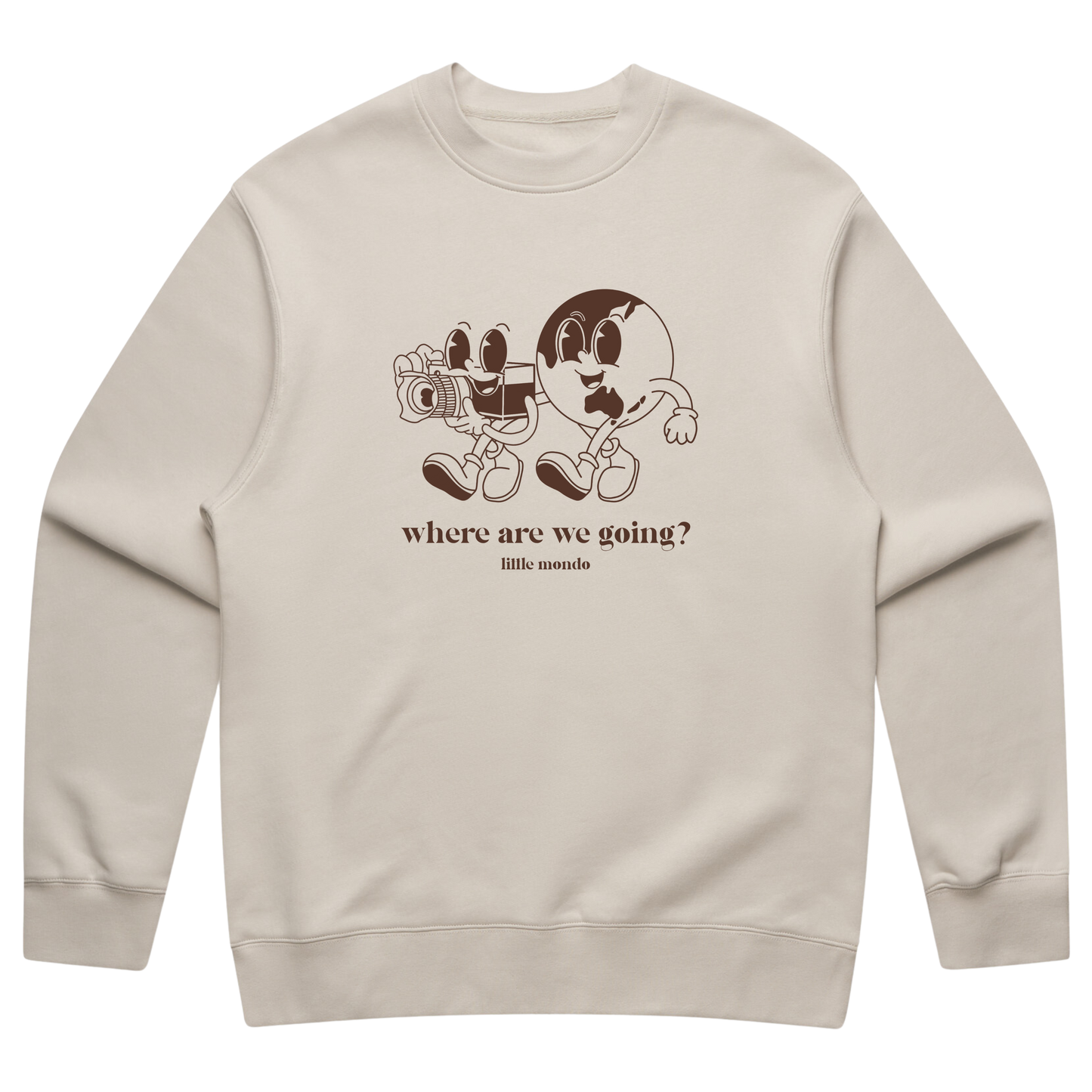 Bone 'Where are we going?' Crew Neck
