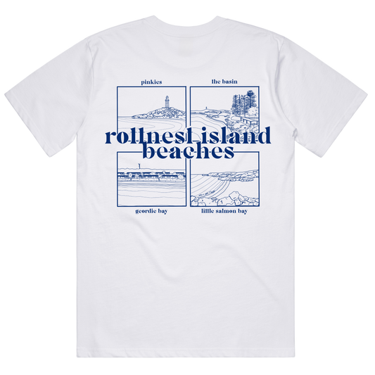 Black Rottnest Island Beaches Boxy Shirt