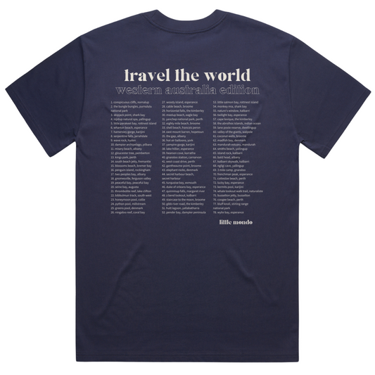 Midnight Blue 'Where are we going?' Heavy Weight Shirt