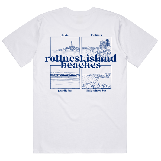 White Rottnest Island Beaches Boxy Shirt