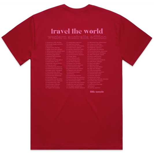 Red 'Where are we going?' Heavy Weight Shirt