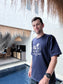 Midnight Blue 'Where are we going?' Heavy Weight Shirt