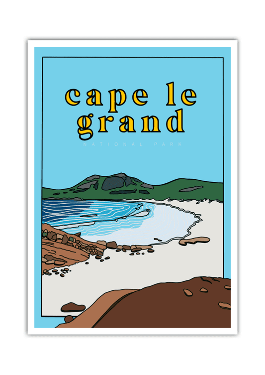 Cape Le Grand Travel Poster - LITTLE MONDO
