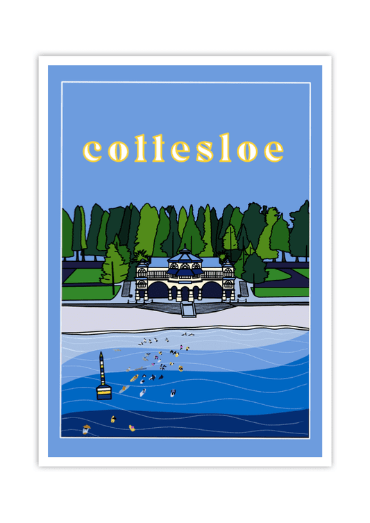 Cottesloe Travel Poster - LITTLE MONDO