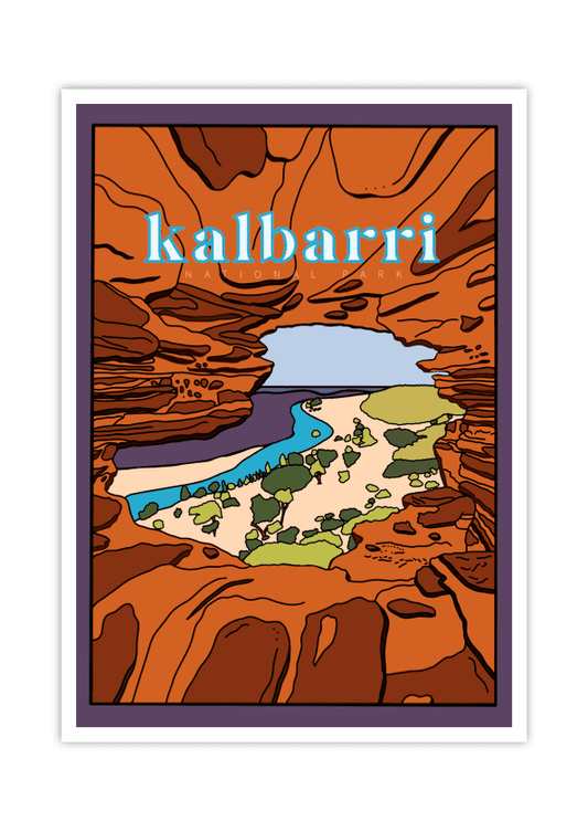 Kalbarri Travel Poster - LITTLE MONDO