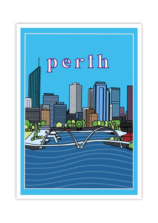 Perth Travel Poster - LITTLE MONDO